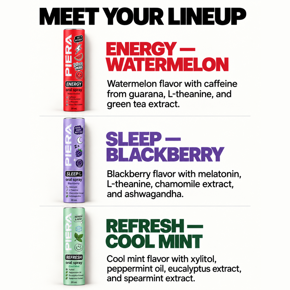 Starter Trio — Oral Sprays